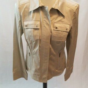Jones New York Women's Stretch Beige Jacket Size M